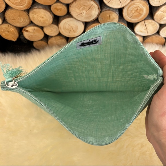 Mudpie Sea Turtle Carry All Bag Clutch Makeup - Picture 6 of 9